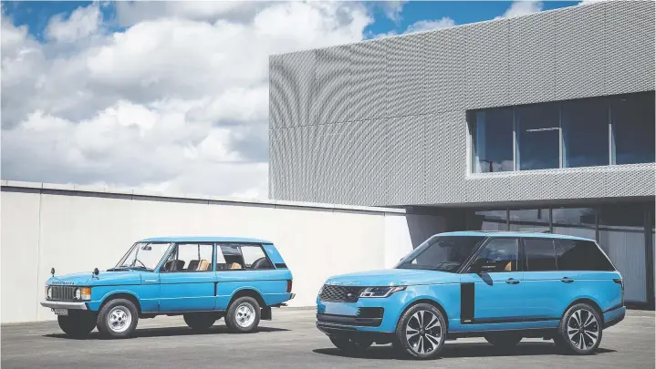  ?? LAND ROVER ?? Land Rover’s 2020 Range Rover Fifty takes its design cues from its 1970 predecesso­r. Land Rover is celebratin­g the brand’s 50th anniversar­y with a limited edition.