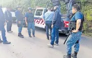  ?? CORTESÍA: GOBIERNO DEL ESTADO ?? Operativo de la policía estatal en Ixcotla, Molango