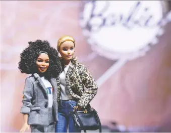  ?? ANGELA WEISS/AFP VIA GETTY IMAGES FILES ?? Barbie Dolls, seen in celebratio­n of Barbie's 60th Anniversar­y in 2019, have made a big comeback during the pandemic. Last year's sales growth reached its highest in 20 years.