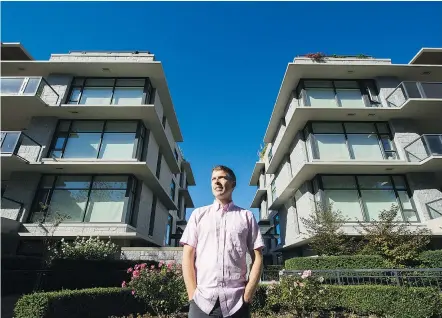  ?? ARLEN REDEKOP/PNG ?? Data analyst Jens von Bergmann says ‘there are big questions in Vancouver in the real estate market and, it’s very clear, wealth plays an important role.’