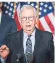  ?? FOTO: IMAGO ?? Mitch McConnell ist Chef der Republikan­er im US-Senat.