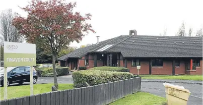  ??  ?? Bield’s Finavon Court care home in Glenrothes is facing closure.