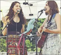  ?? SUBMITTED PHOTO ?? Folk artists Elivia and Anita Cazzola are on their first Canadian tour. They will be at Babas Lounge in Charlottet­own on July 16 at 10 p.m.