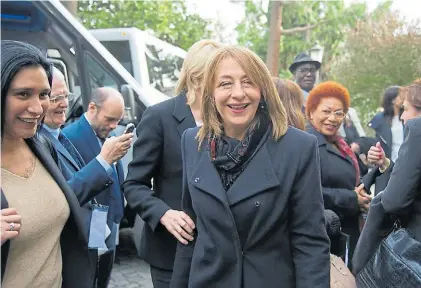  ??  ?? Risas. Alejandra Gils Carbó cuando aún estaba al frente de la Procuració­n General.