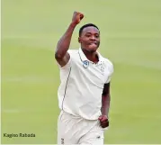  ??  ?? Kagiso Rabada