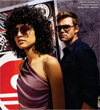  ?? ?? The ad campaign for Carrera Eyewear's spring 2024 collection.