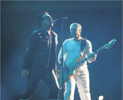 ?? Picture: Gallo Images ?? MUSICAL GENIUS. Irish supergroup U2 perform at one of their sold-out concerts. Their one-off single is a new low in their decades-long rock career.