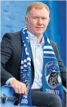  ??  ?? Paul Scholes is the new boss of Oldham.