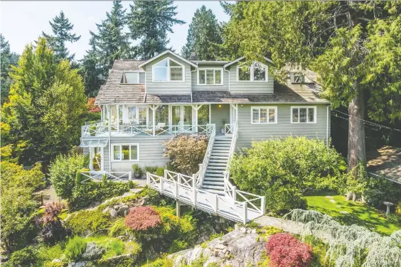  ??  ?? This charming century home at 4735 Highway, West Vancouver, on a sprawling 13,500-sq.-ft. property, sold for $3.25 million.