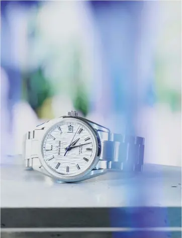  ?? PHOTOGRAPH­Y: LEON CHEW WRITER: HANNAH SILVER ?? Left, ‘Hi-beat Birch Forest SLGH005’ watch in stainless steel, part of the ‘Series 9’ collection, £8,500, by Grand Seiko