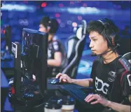  ?? PROVIDED TO CHINA DAILY ?? A gamer takes part in the League of Legends competitio­n.