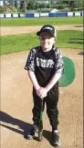  ??  ?? Blake Holly was made an honorary all-star Monday by the Sutter Area Little League.