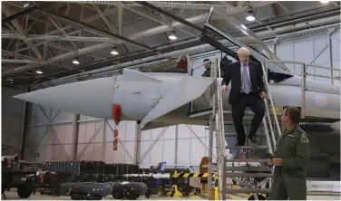  ??  ?? Prime Minister Boris Johnson jetted into Scotland ... and was again pushing for his ‘bridge’