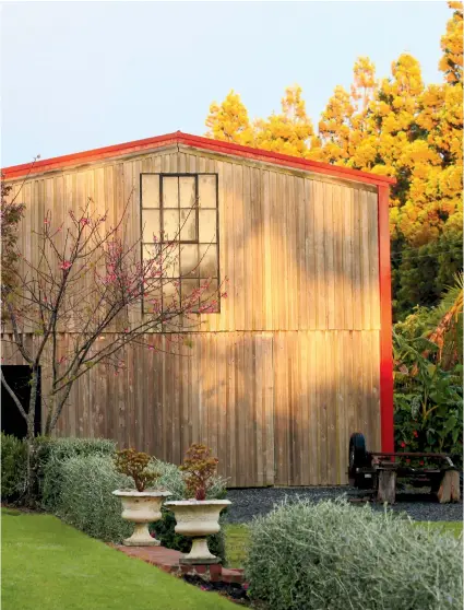  ??  ?? ABOVE The boat shed at John and Caroline Locke’s Northland property is a reminder it’s possible to have more than one passion – they find time for sailing trips as well as gardening. RIGHT Partly inspired by Prince Charles’ walled garden at Highgrove, Caroline’s potager design had a lengthy gestation – she read, looked at photograph­s and took a landscapin­g night class: “I had it in my head for eight years before we started building – and yes, it did turn out as I expected.”