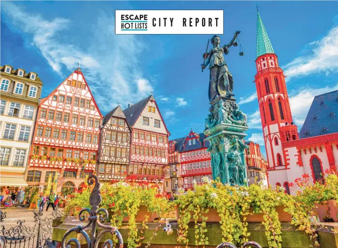  ?? ?? The revived and magnficent Old Town in Frankfurt. Picture: iStock