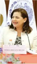  ?? ?? REPORTE. Mónica Soto, presidenta del Tribunal Electoral federal, ayer.