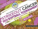  ??  ?? IMAGEN DEL TORNEO DE SOFTBOL mixto que se realizará en San Luis, para recabar fondos para la lucha contra el cáncer.