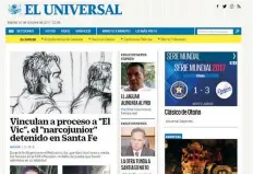  ??  ?? El sitio web de EL UNIVERSAL está en la categoría News/Informatio­n.