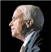  ?? J. SCOTT APPLEWHITE/ASSOCIATED PRESS FILE ?? Arizona Sen. John McCain intends to stay in office until his death. McCain, 81, has been diagnosed with glioblasto­ma.