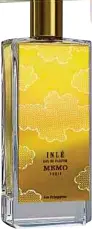  ??  ?? Inle, one of the perfumes by Memo Paris.