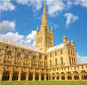  ??  ?? Medieval marvel: Norwich Cathedral has stood since the 10th century