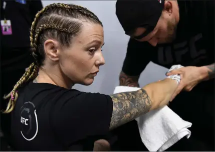  ??  ?? Kilmarnock’s Joanne Calderwood will be the first female from the UK to fight for a UFC title