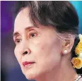  ??  ?? Aung San Suu Kyi