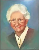  ?? ?? Pictured is the portrait that Dick Yarbrough recently finished of his wife, Jane, who passed away in December.