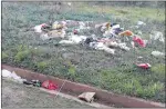  ?? Picture: SUPPLIED ?? WHAT A MESS: Dumped refuse in open veld in Westbourne