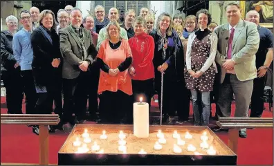  ??  ?? An event was held at St Mary’s Church in Hinckley to celebrate LGBT History Month.