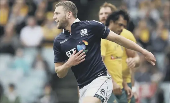  ??  ?? 2 Finn Russell was one of Scotland’s try-scorers in the win over Australia in Sydney and was rewarded with a Lions call-up, which Kenny Murray believes is a sign of the Glasgow player’s growing maturity in the No 10 role.