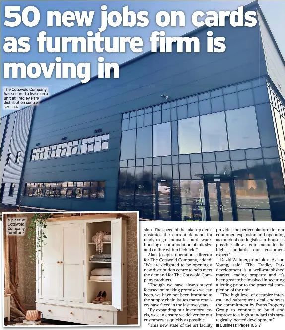 50 new jobs on cards as furniture firm is moving in PressReader