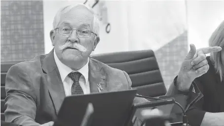  ?? DAN JANISSE ?? Essex Mayor Ron McDermott has served four terms as mayor since his election in 2003. The 80-year-old says he feels some pressure from his family to not seek re-election this year. “I’ve dropped hints that it doesn’t look like I’m running, but I think...