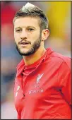  ??  ?? LALLANA: Injury jinx