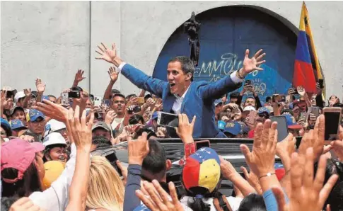  ?? REUTERS ?? Juan Guaidó, el pasado sábado en la ciudad venezolana de Mérida