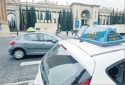  ?? XAVIER GÓMEZ ?? Montjuïc, en Barcelona, es uno de los lugares de la ciudad donde se hacen prácticas de conducir