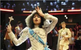  ?? JOJO WHILDEN — FX VIA AP ?? This image released by FX shows Indya Moore as Angel in a scene from the new series “Pose,” airing Sundays on FX.