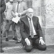  ?? GETTY-AFP ?? Prime Minister-designate Najib Mikati attends Friday prayers at the al-Omari mosque in Beirut ahead of a meeting with the Lebanese president.