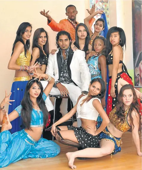  ??  ?? SONG AND DANCE: Rajiv Mothie and the Afrofusion performers will entertain Pietermari­tzburg audiences this evening in celebratio­n of Freedom Day