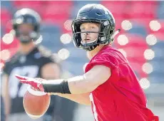  ?? WAYNE CUDDINGTON ?? Ottawa Redblacks quarterbac­k Trevor Harris says his mother’s fight with cancer showed him what strength really is.