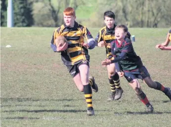  ??  ?? Hinckley Under13s action. Pictures: Pascal Renault