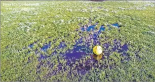  ??  ?? Barra FC’s football pitch is in poor condition.
