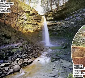  ??  ?? JAW DROPPING Hardraw Force waterfall