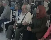  ?? Picture: SIYAVUYA MZANTSI ?? REMEMBERIN­G: One of only two remaining Rivonia Trialists, Dennis Goldberg, and Deputy Home Affairs Minister Fatima Chohan at the memorial.