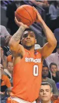  ?? DENNIS WIERZBICKI, USA TODAY SPORTS ?? Michael Gbinije averages a team-high 17.6 points for No. 10 seed Syracuse.