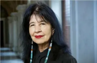  ?? Makita Wilbur ?? Internatio­nally acclaimed and award-winning writer Joy Harjo celebrated her career with the release of “Weaving Sundown in a Scarlet Light: Fifty Poems for Fifty Years.”