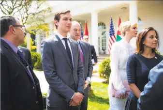  ?? Doug Mills / New York Times ?? Jared Kushner’s family’s real estate empire grew with millions in loans from Israel’s Steinmetz family, whose patriarch is under scrutiny for bribery and money laundering in four countries.