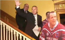  ?? MATT BROWNE / SPORTSFILE ?? Páidí Ó Sé at the Greville Arms Hotel, Mullingar where he was formally announced as the Westmeath manager in 2003