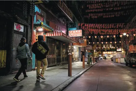  ?? Photos by Mike Kai Chen / Special to The Chronicle ?? With the recent increase of violent, antiAsian hate crimes, Chinatown Safety Patrol volunteers have been on high alert.