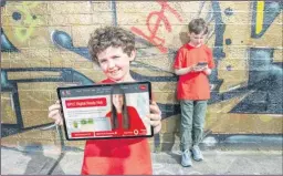  ?? (Pic: Naoise Culhane) ?? Hughie (left) and Will Blacker, marking the launch of the Digital Ready Hub - a resource for parents and carers keen to learn more about how they can support children and young people to have safe, positive, online experience­s. Created by ISPCC, with support from The Vodafone Ireland Foundation, the Digital Ready Hub is available online at www.ispcc.ie/ispcc-digital-readyhub.